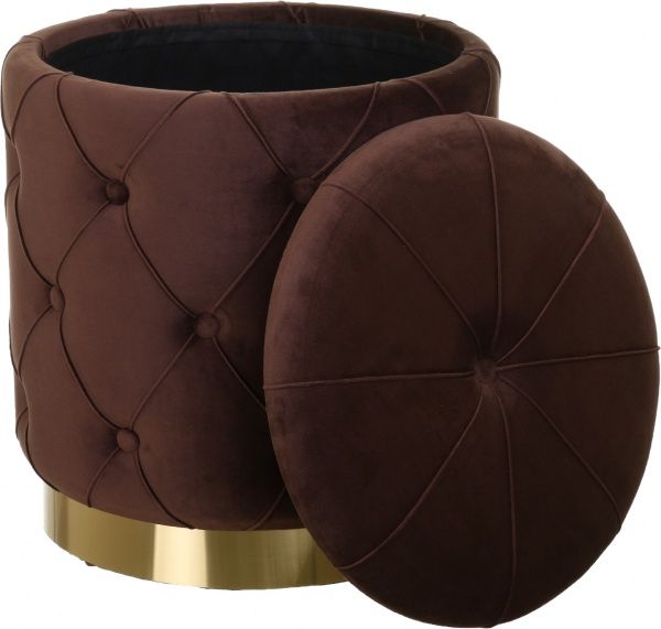 Сундук-пуф Louis 33,5х33,5х38 см коричневый 