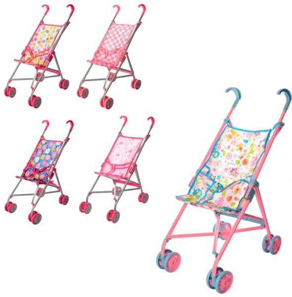 Коляска прогулочная 9302 W для куклы в ассортименте 9302W