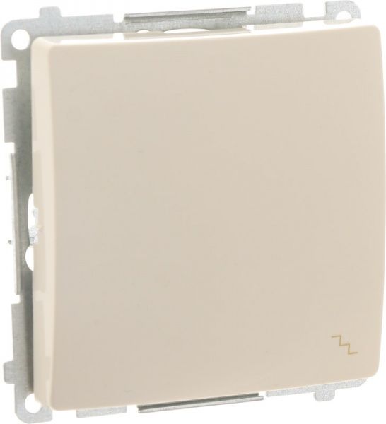 Вимикач прохідний одноклавішний Simon Basic без підсвітки 10 А 250В кремовий BMW6.01/12