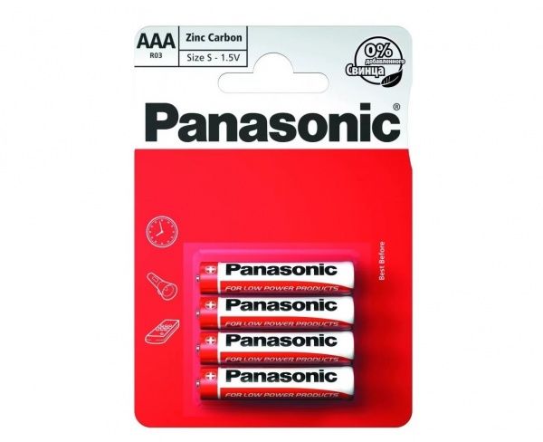 Батарейка Panasonic Special Blister AAA (R03, 286) 4 шт. (R03REL/4BPU) 
