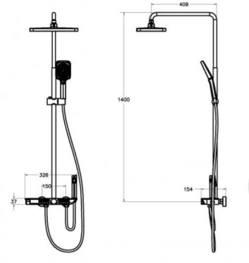 Душова система Aqua Rodos Venti 01 Chrome АР000084817