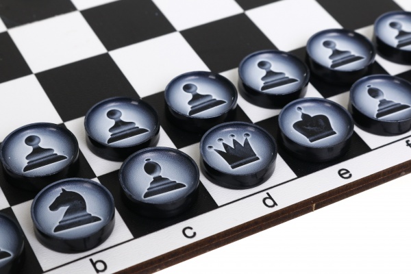 Игровой набор Шахматы и шашки карманные 2 в 1 200х100 мм