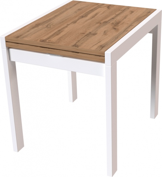 Стіл розкладний ViANT Крос 800 Дерево білий/ ДСП Дуб Тахо 