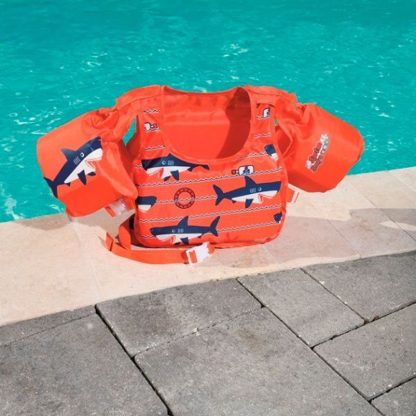 Жилет для плавання з пінопластом з рукавами (18-30кг)