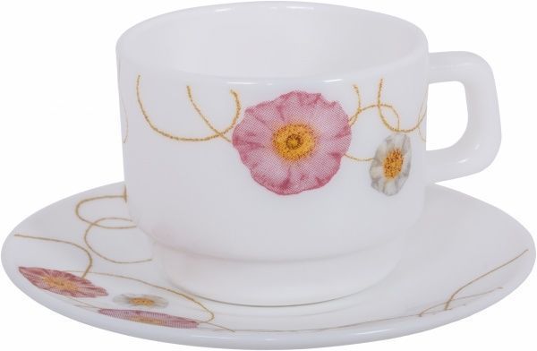 Чашка з блюдцем Floral 190 мл Luna