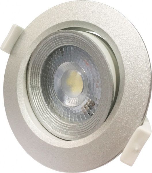 Светильник точечный Jazzway PSP-R 9044 LED 7 Вт 4000 К серебристый 