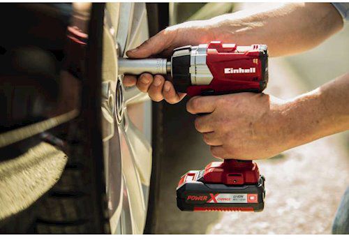 Гайковерт ударний акумуляторний Einhell X-Change TE-CW 18 Li BL - Solo 4510040