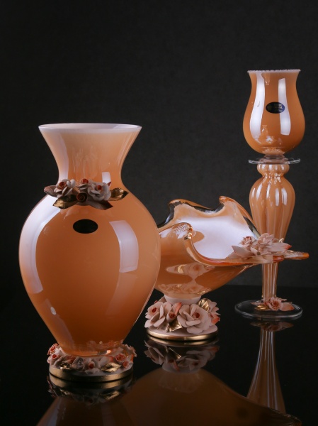 Свічник Antico 47 см White cristal