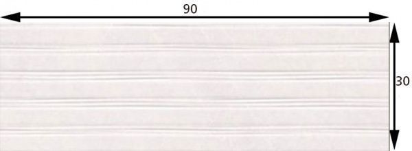 Плитка Cifre Pietra Horizon White 30х90 