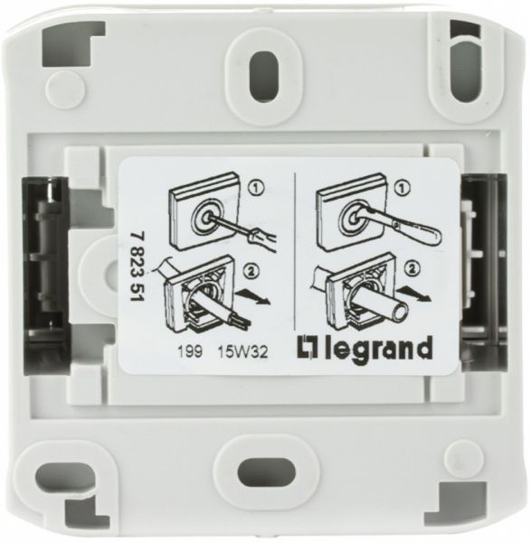 Розетка із заземленням Legrand Quteo 2x2К+З IP44 зі шторками з кришкою сірий 782351