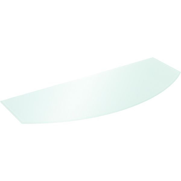 Полка стеклянная MT арка 600x250 мм белый 