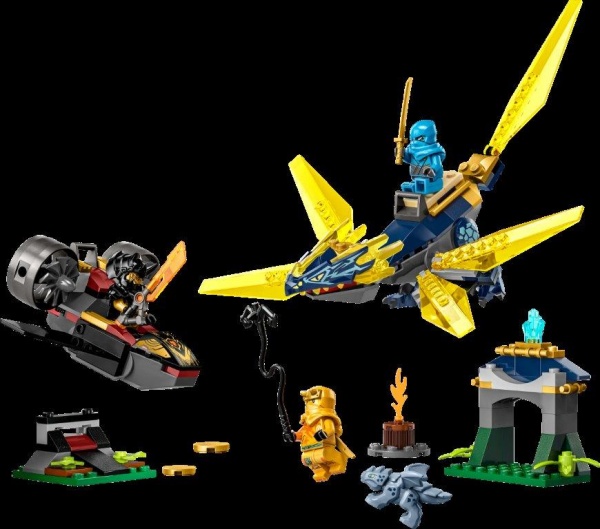 Конструктор LEGO NINJAGO Битва малюків драконів Нії та Арін 71798