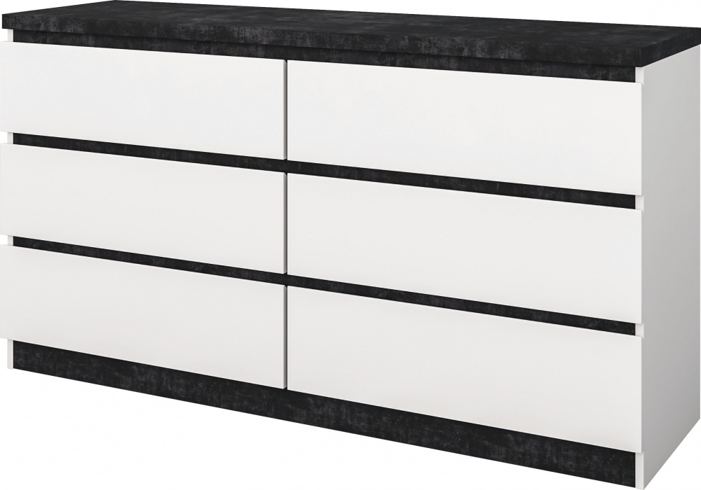 Комод Світ Меблів 3Ш+3Ш Мия 760x400 мм нимфея альба