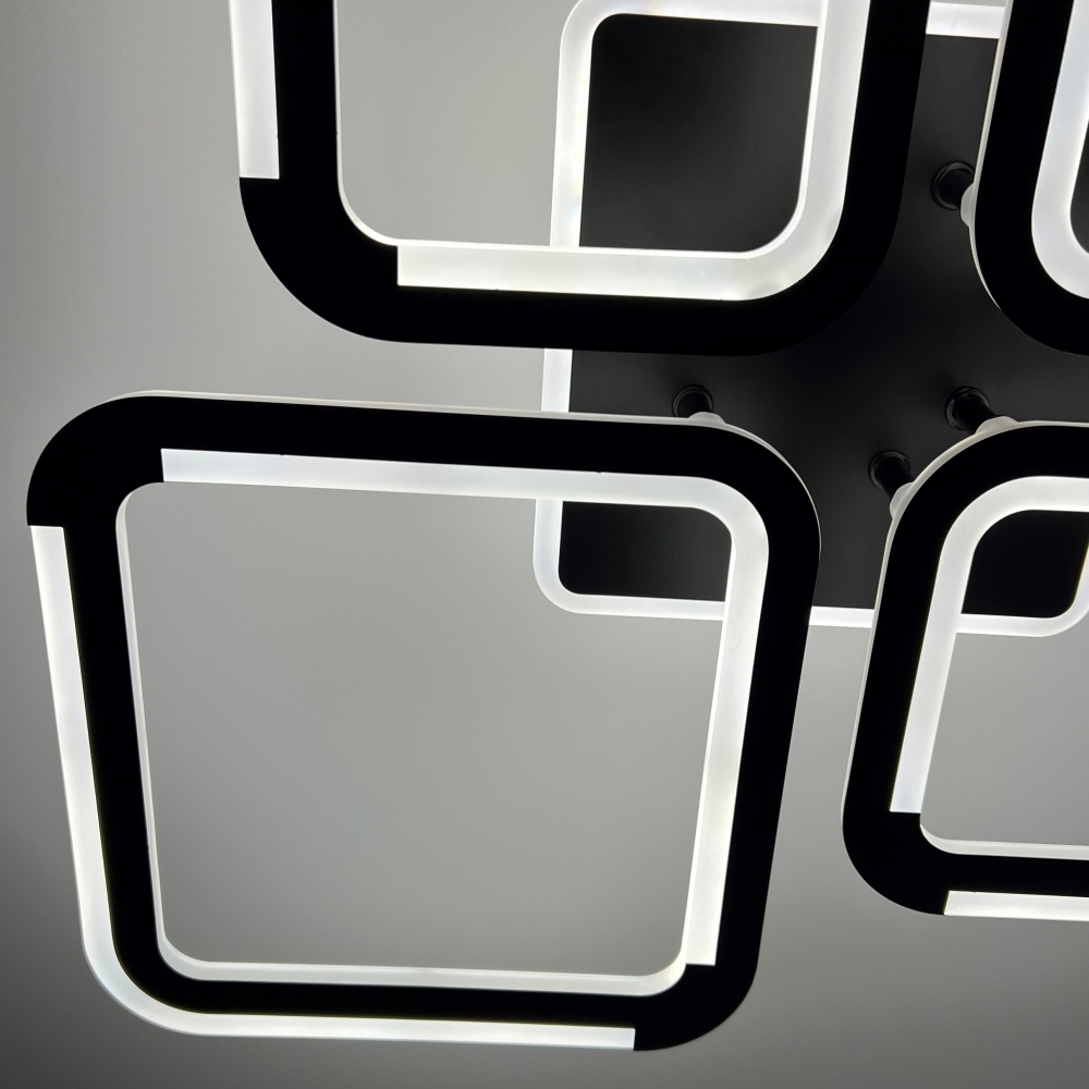 Люстра світлодіодна Luminaria 4x75 Вт LED-модуль [019] Black SELENA 75W 5S BLACK