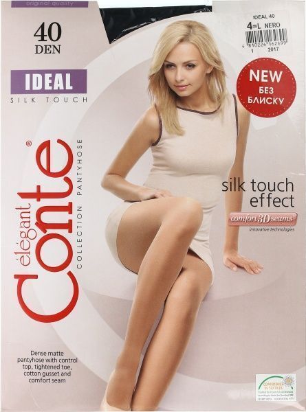 Колготки Conte Ideal 40 den р. 4 черный 