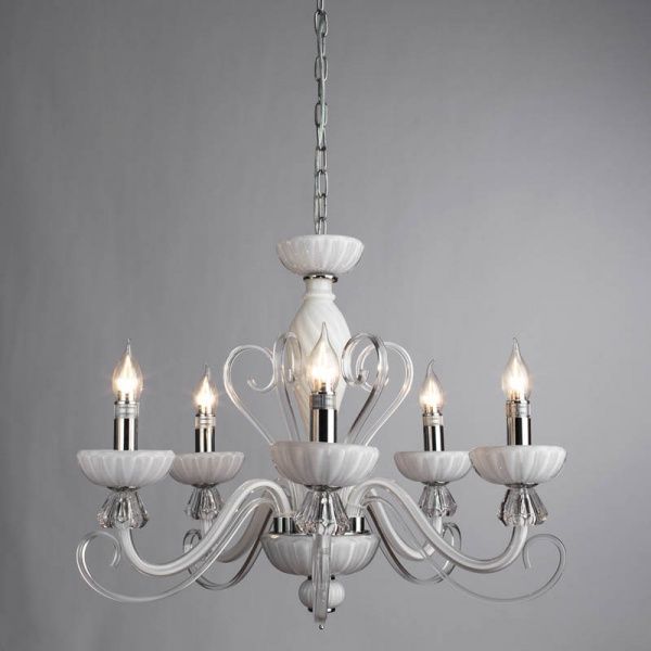 Люстра подвесная Arte Lamp OdettaA7195LM-5WH 5x40 Вт E14 белый 