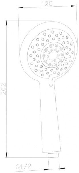 Ручной душ IMPRESE W120SL5