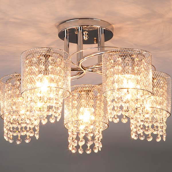 Люстра потолочная Strotskis Bonnie 30137/5 5x60 Вт E27 хром 