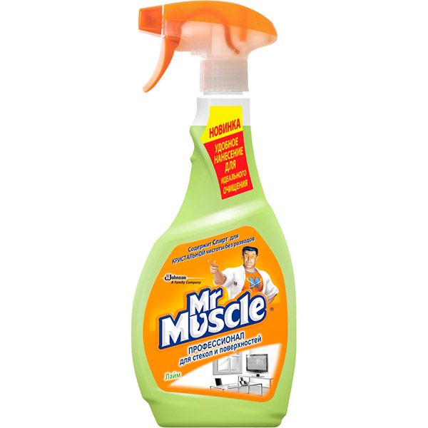Средство для мытья стекол Mr Muscle Лайм 500 мл