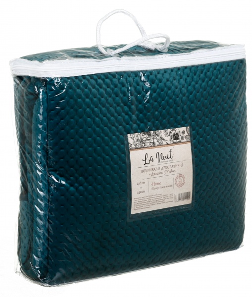 Покрывало 3D Velvet 220x240 см La Nuit зеленый 