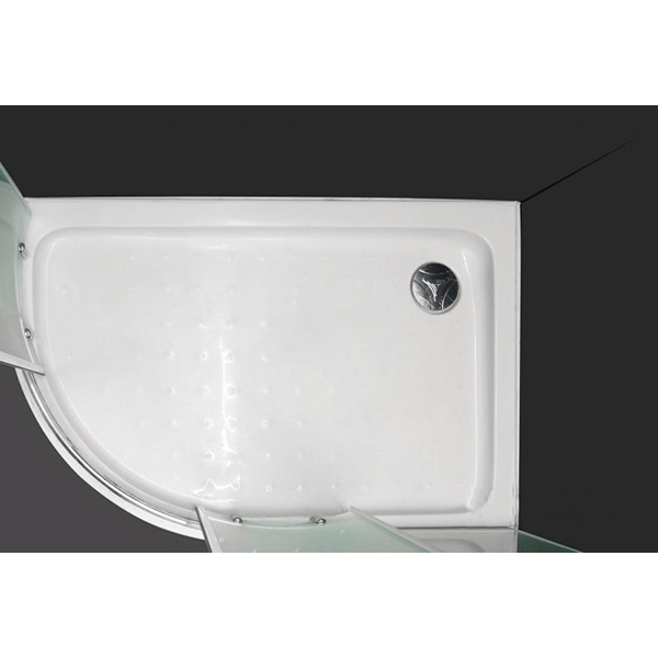 Душова кабіна Polaris Madeira R 120x80 см профіль хром, стекло матове