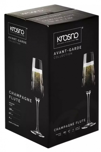 Набор бокалов для шампанского AVANT-GARDE 4 шт. 180 мл Krosno 