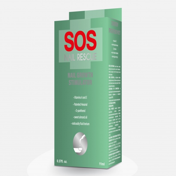 Засіб SOS Nail Rescue Стимулятор прискореного росту нігтів (з вітамінами А, Е та Гексаналем) 11 мл