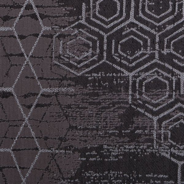 Штора Жаккард Соты 145х275 см черный La Nuit