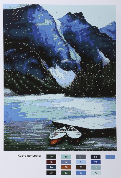 Картина за номерами акриловий живопис за номерами «Гірський пейзаж» Rosa Start 