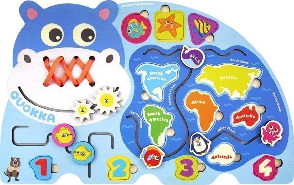 Розвивальний бізіборд Quokka Гіпопотам 6334082