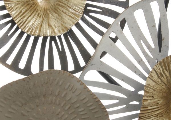 Декор настенный Elipse 69,5x138 см серый с золотым 