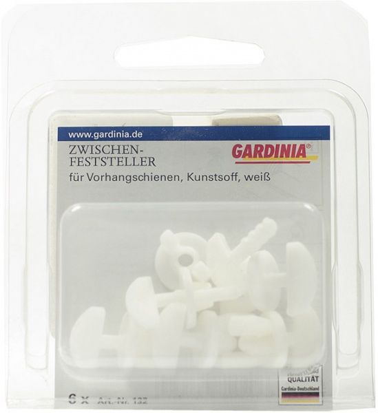 Фіксатор Gardinia набірний білий 6 шт. 