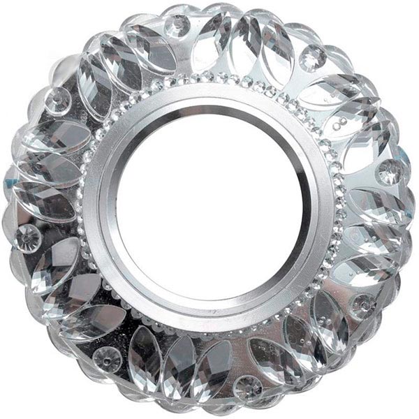 Светильник точечный Светкомплект SVC 103 с LED-подсветкой 7 Вт GU5.3 прозрачный/хром 