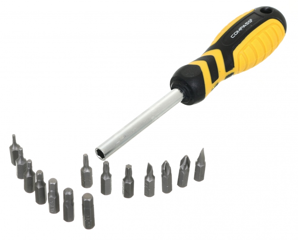 Набор отверток и головок Compass в кейсе 21 предмет EL-CP-21
