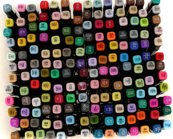 Набор двусторонних маркеров Touch 168 шт. разноцветный 