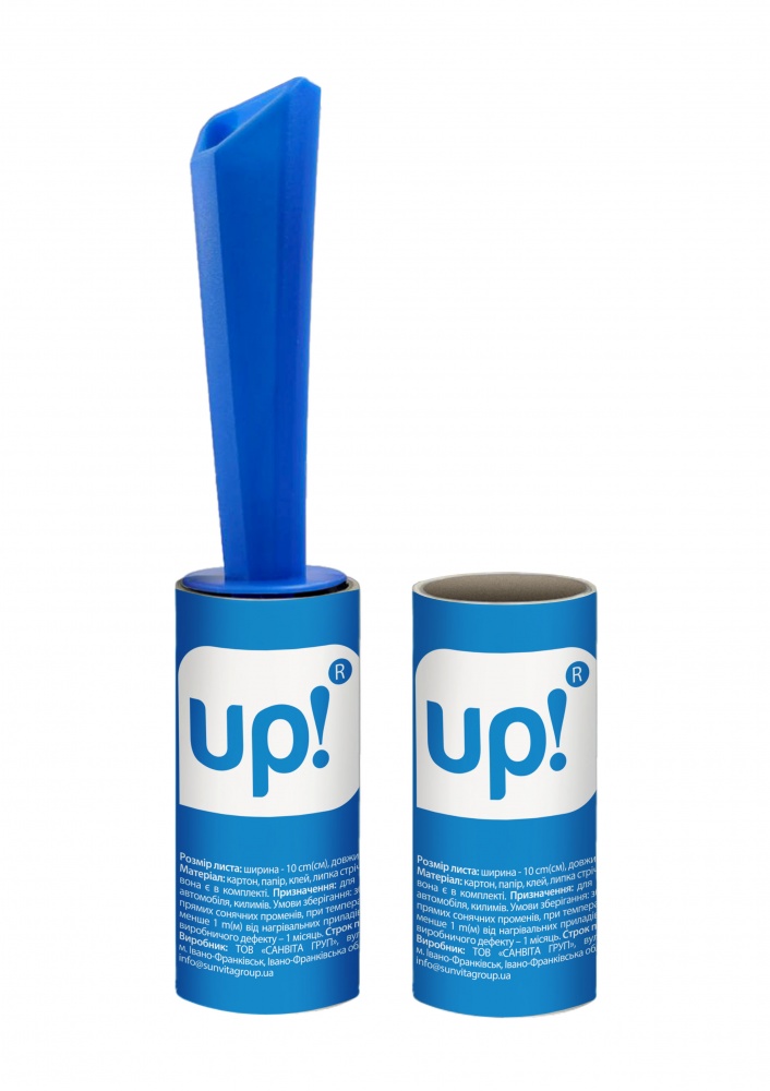 Валик для чистки одежды UP! (Underprice) с запасным блоком 40 лист. 1 шт.