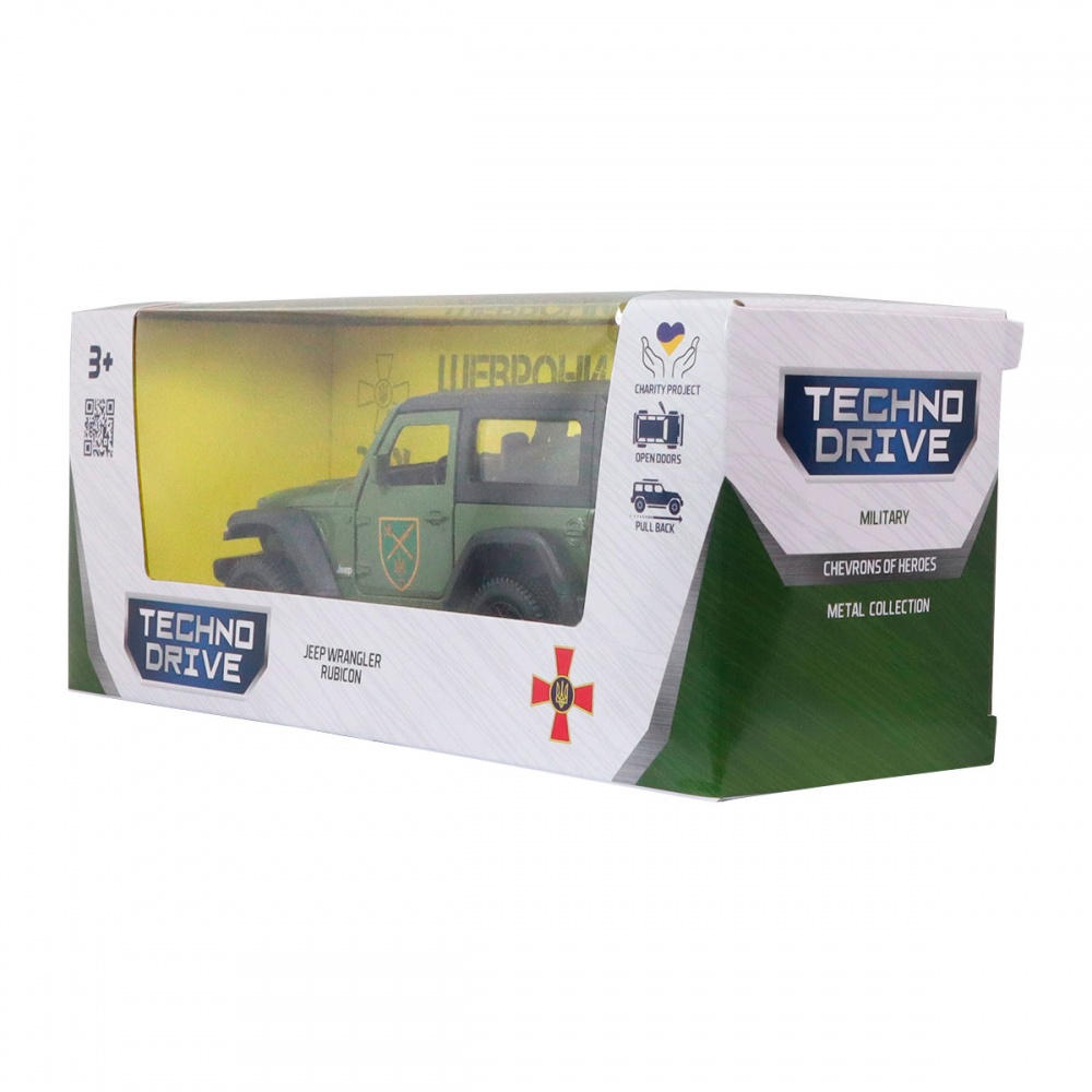 Автомодель TechnoDrive 1:32 серии Шевроны Героев - Wrangler Rubicon ОК Север 250397UM
