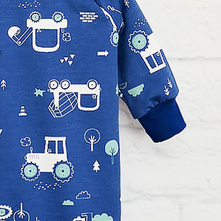Ромпер-реглан для мальчика Blanka Машинки р.80-86 синий 110571