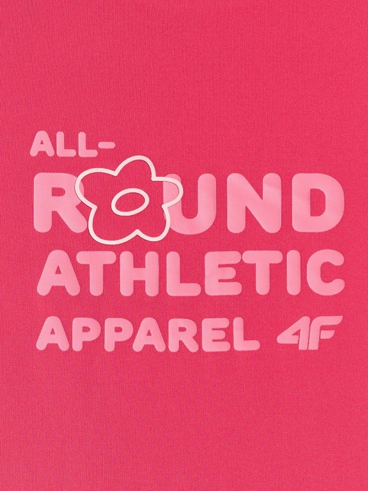 Футболка 4F TSHIRT FNK F1962 4FJWSS26TFTSF1962-53S р.134-140 розовый