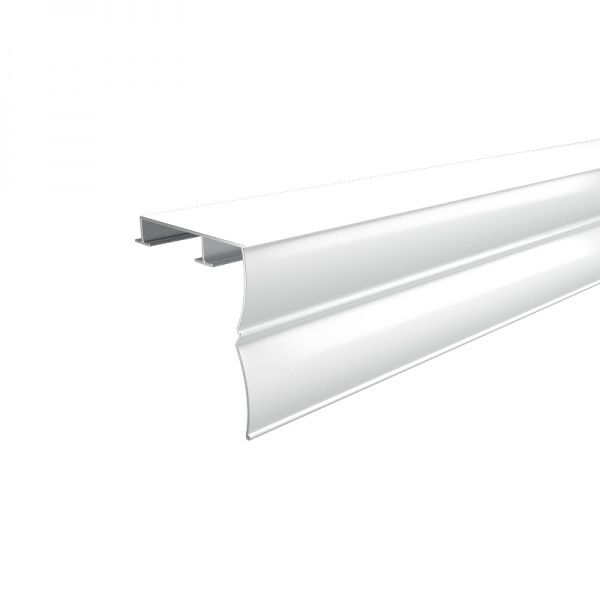 Карниз Алюсервіс стандартний подвійний укомплектований 200 см білий 1 шт. 