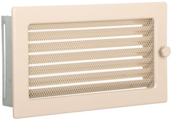 Решітка камінна з жалюзі 4FIRE 17х50 кремова полірована