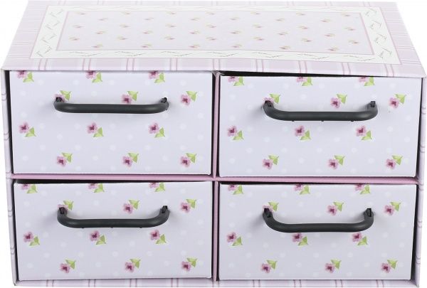 Комод картонный Miss Space Provenzale 4 відділення лавандовий