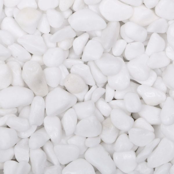 Камень декоративный Thasos галька мраморная фр. 0-1 см белая 10 кг