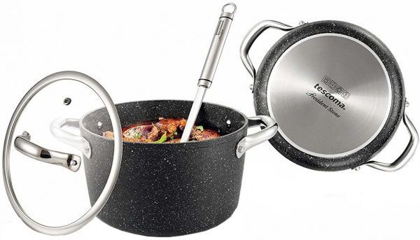 Каструля з кришкою President stone 4.5 л 780335 Tescoma