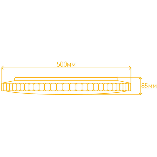 Світильник світлодіодний LightMaster Crystal без пульта ДУ 60 Вт білий 4000 К CE1095 