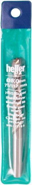 Свердло по металу Heller HSS-Super 75x117 мм 8 мм 17778