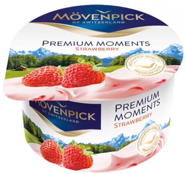 Йогурт Movenpick Премиум Моментс Клубника 100 г 