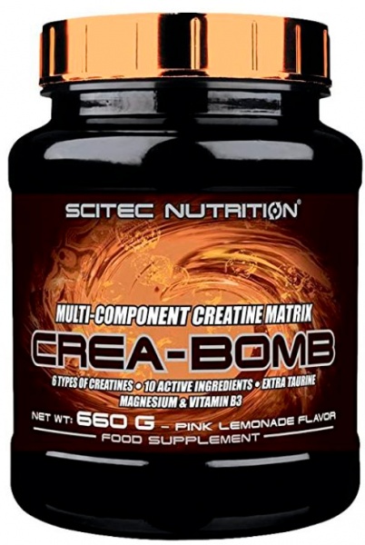 Креатин Scitec Nutrition Crea-bomb розовый лимонад 660 г  — фото 1
