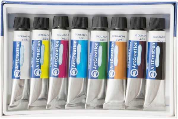 Набір гуашевих фарб 8 кольорів 12 мл 9021608M ArtCreation Royal Talens