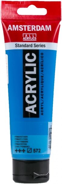 Краска акриловая № 572 Первичный циановый 120 мл Amsterdam Standart Royal Talens